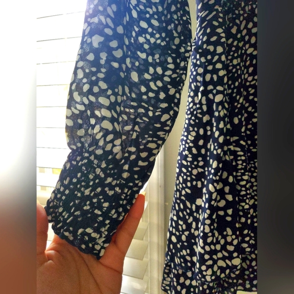 Navy and white patterned dress - Picture 6 of 6